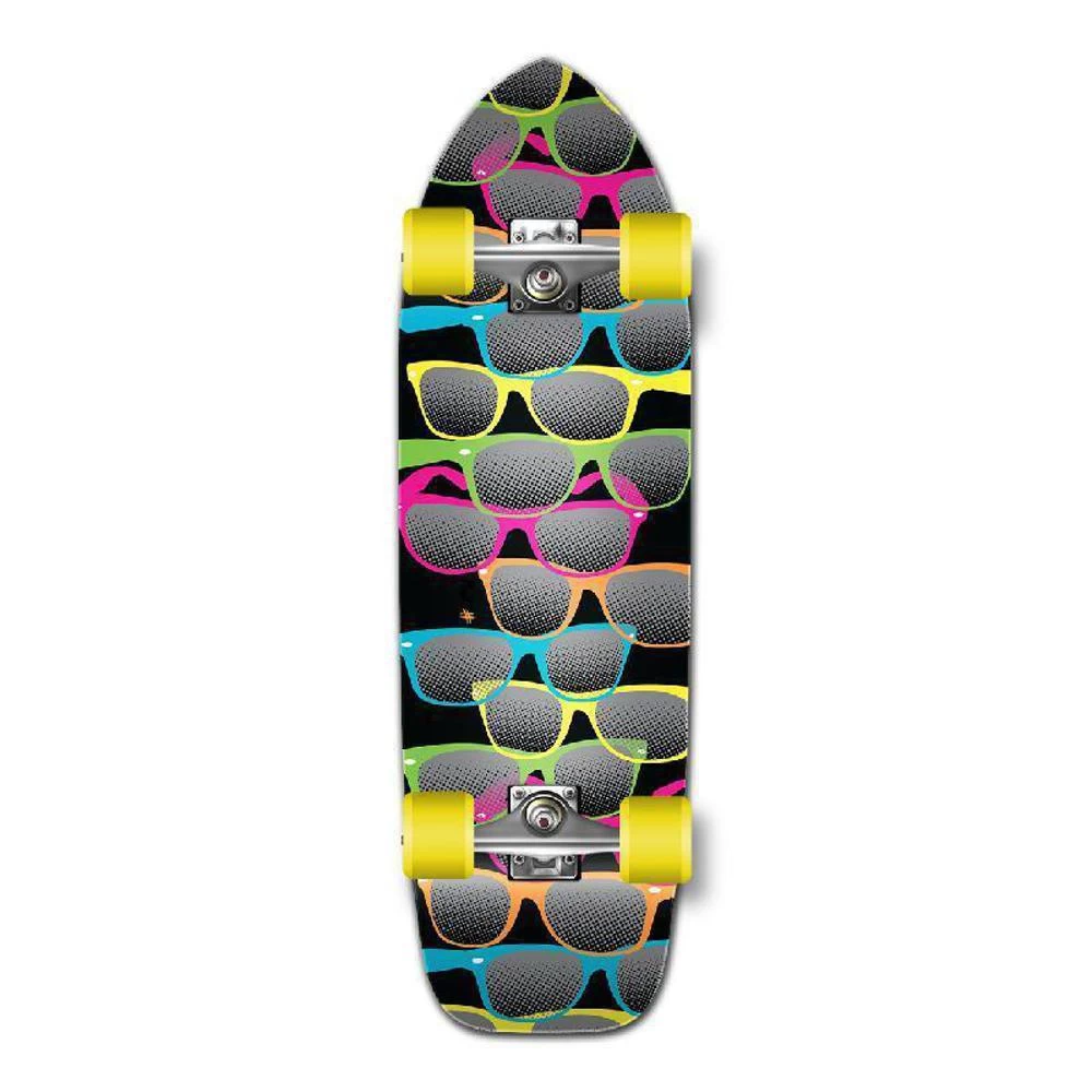 Punked Old School Longboard Complete - Shades Black