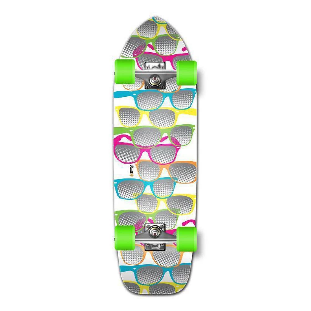 Punked Old School Longboard Complete - Shades White