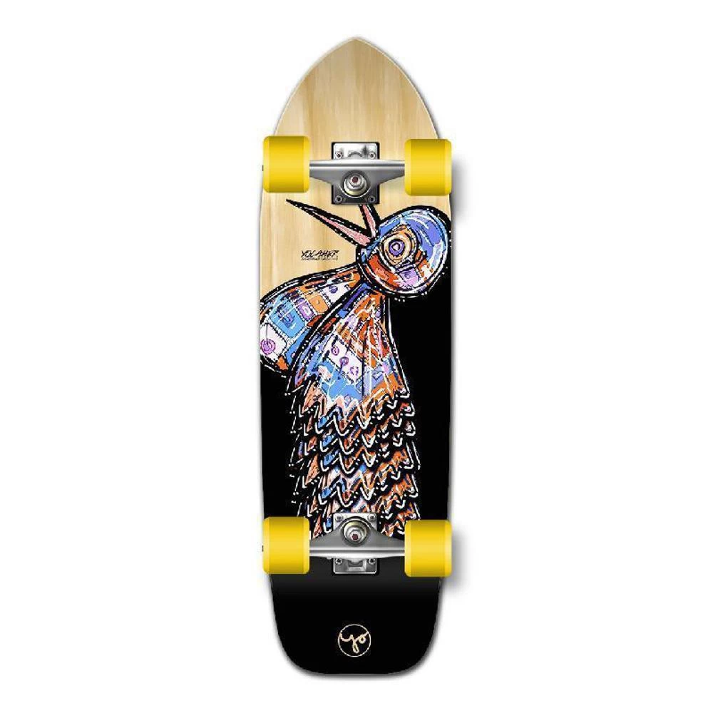 Punked Old School Longboard Complete - The Bird Series Natural