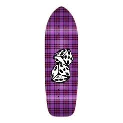Punked Old School Longboard Deck - Dice