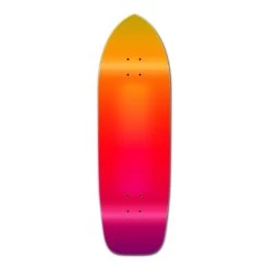 Punked Old School Longboard Deck - Gradient Pink