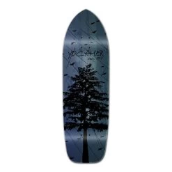Punked Old School Longboard Deck - In The Pines Blue