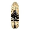 Punked Old School Longboard Deck - In The Pines Natural