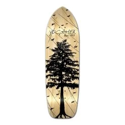 Punked Old School Longboard Deck - In The Pines Natural