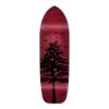 Punked Old School Longboard Deck - In The Pines Red