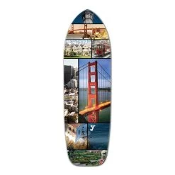 Punked Old School Longboard Deck - San Francisco