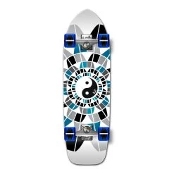 Punked Old School Yin Yang 33" Longboard Cruiser