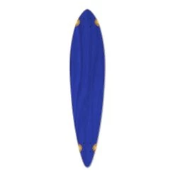 Punked Pintail Blank Longboard Deck - Stained Blue