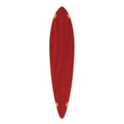 Punked Pintail Blank Longboard Deck - Stained Red