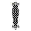 Punked Pintail Longboard Complete Checker Silver