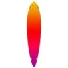 Punked Pintail Longboard Deck - Gradient Pink