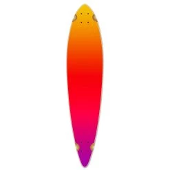 Punked Pintail Longboard Deck - Gradient Pink