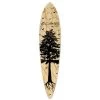 Punked Pintail Longboard Deck - In The Pines : Natural