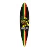 Punked Pintail Rasta Longboard Deck
