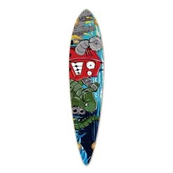 Punked Pintail Robot Longboard Deck
