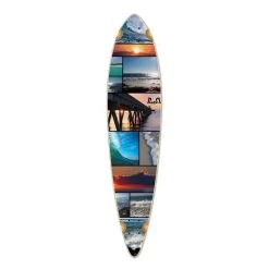 Punked Pintail Seaside Longboard Deck