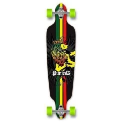 Punked Rasta Drop Through Longboard 40 Inches