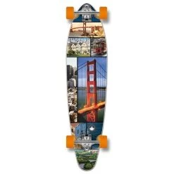 Punked San Francisco Kicktail 40 Inches Longboard