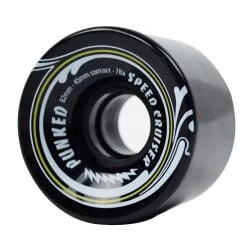 Punked Speed Cruiser In Solid Black 62mm/78A Longboard Wheels