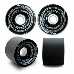 Punked Speed Cruiser In Solid Black 71mm/78A Longboard Wheels