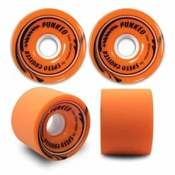 Punked Speed Cruiser In Solid Orange 71mm/78A Longboard Wheels