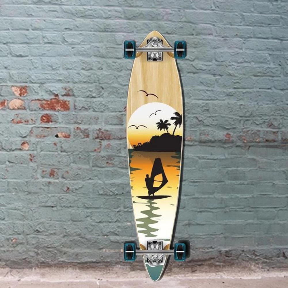 Punked Surfer Pintail Longboard 40" Natural - Image 2