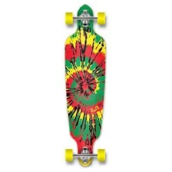 Punked Tiedye Rasta Drop Through 40" Longboard