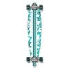 Punked White Digital Wave 40 Inch Pintail Longboard