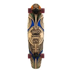 Quest Tribal Spirit Polynesian Inspired 40" Kicktail Longboard