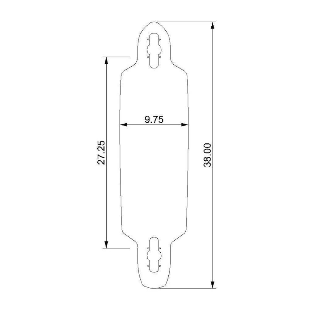 Rayne Flight 38" Drop Through Longboard - Image 4
