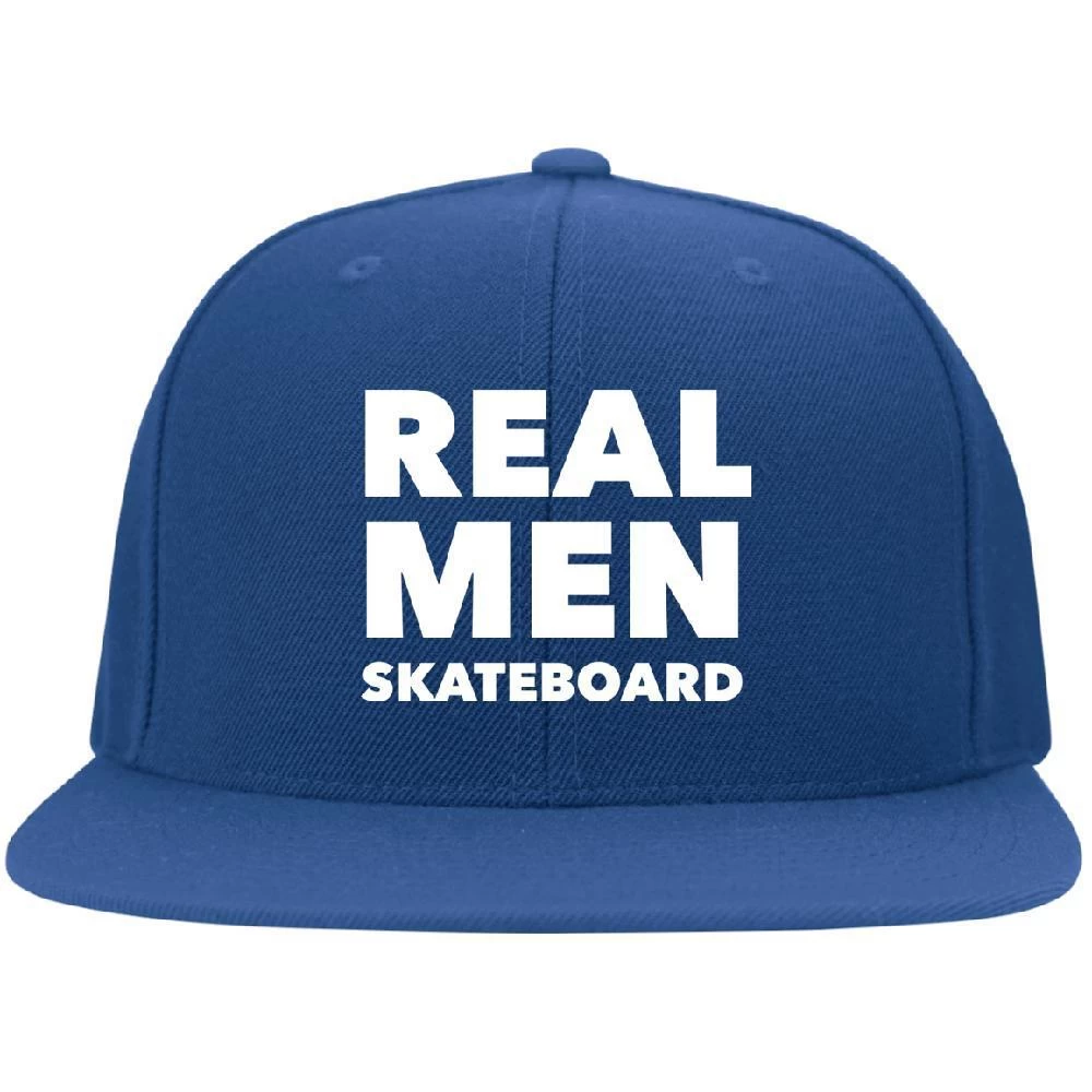 Real Men Skateboard Flat Bill Cap - Image 5