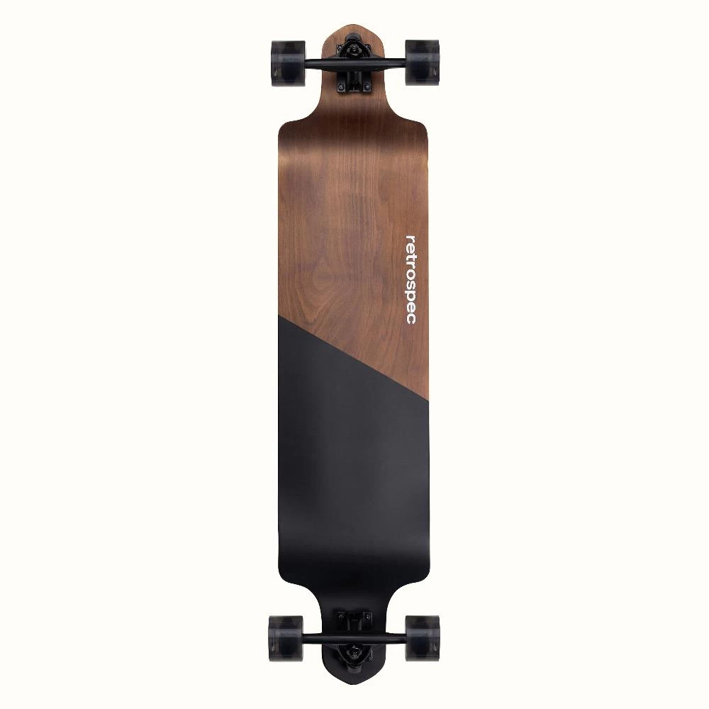 Retrospec Tidal Black Edge 41" Drop Down Longboard