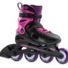 Rollerblade Fury Adjustable Kids Skates - Black/Pink