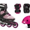 Rollerblade Microblade G Kids Skates Cube Pack - Pink/White