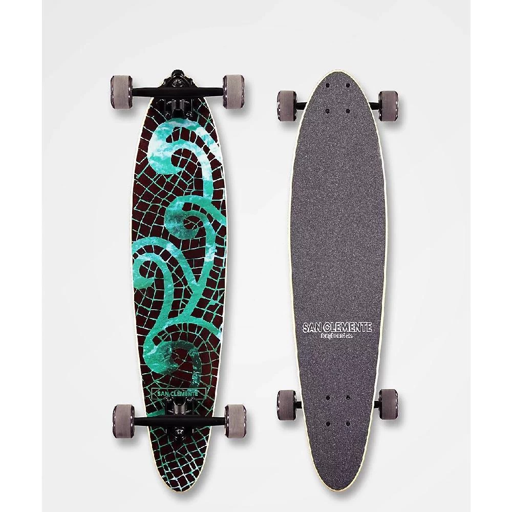 San Clemente Mosaic Sea 34" Pintail Longboard - Image 3