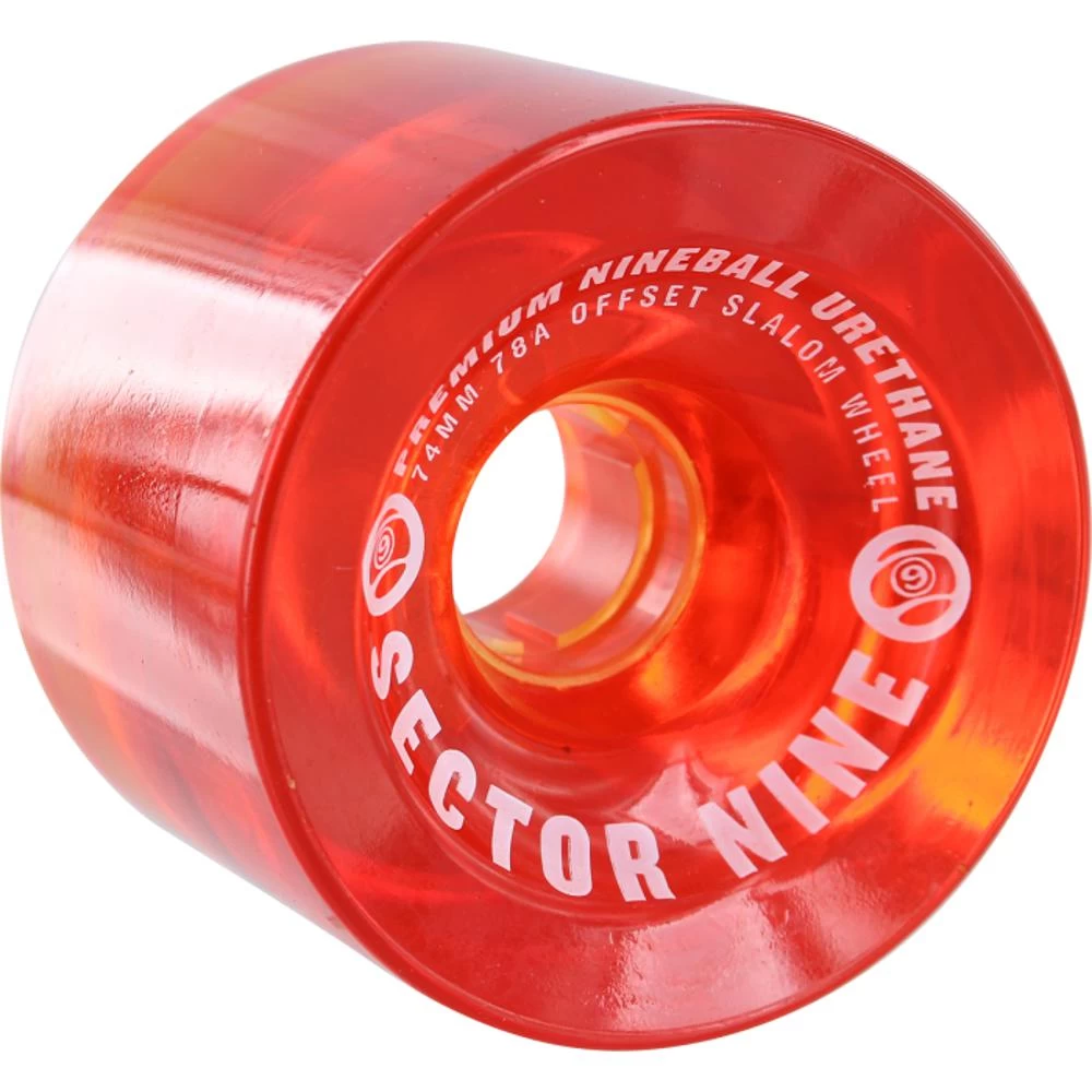 Sector 9 Nineballs 74mm 78A Red Skateboard Wheels