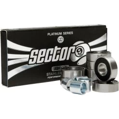Sector 9 Nineballs Platinum ABEC-9 Skateboard Longboard Bearings