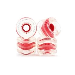 Shark Wheel 60mm Clear With Red Hub California Roll Skateboard Wheels