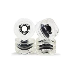 Shark Wheel DNA Clear With Black Hub 72mm 78a Longboard Wheels
