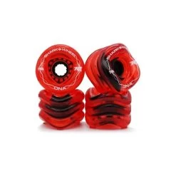 Shark Wheel DNA Transparent Red 72mm 78a Longboard Wheels