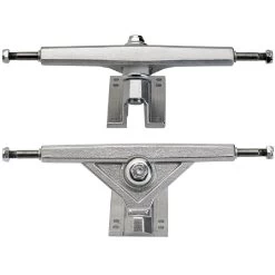 Silver Radeckal Standard Reverse King Pin Skateboard Longboard Trucks - Set Of 2