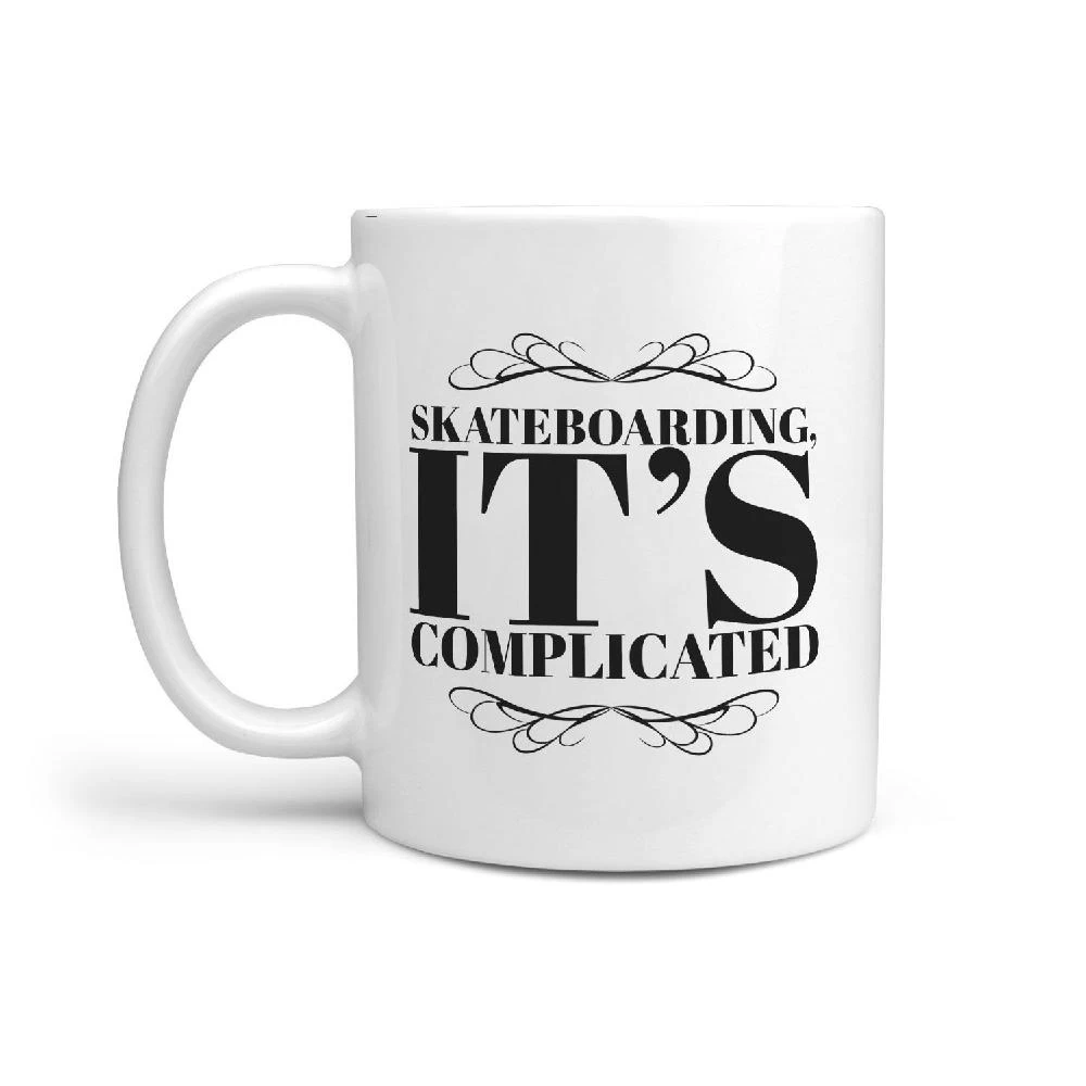 Skateboarding IT's Complicated - Coffee Tea Mug - Image 2