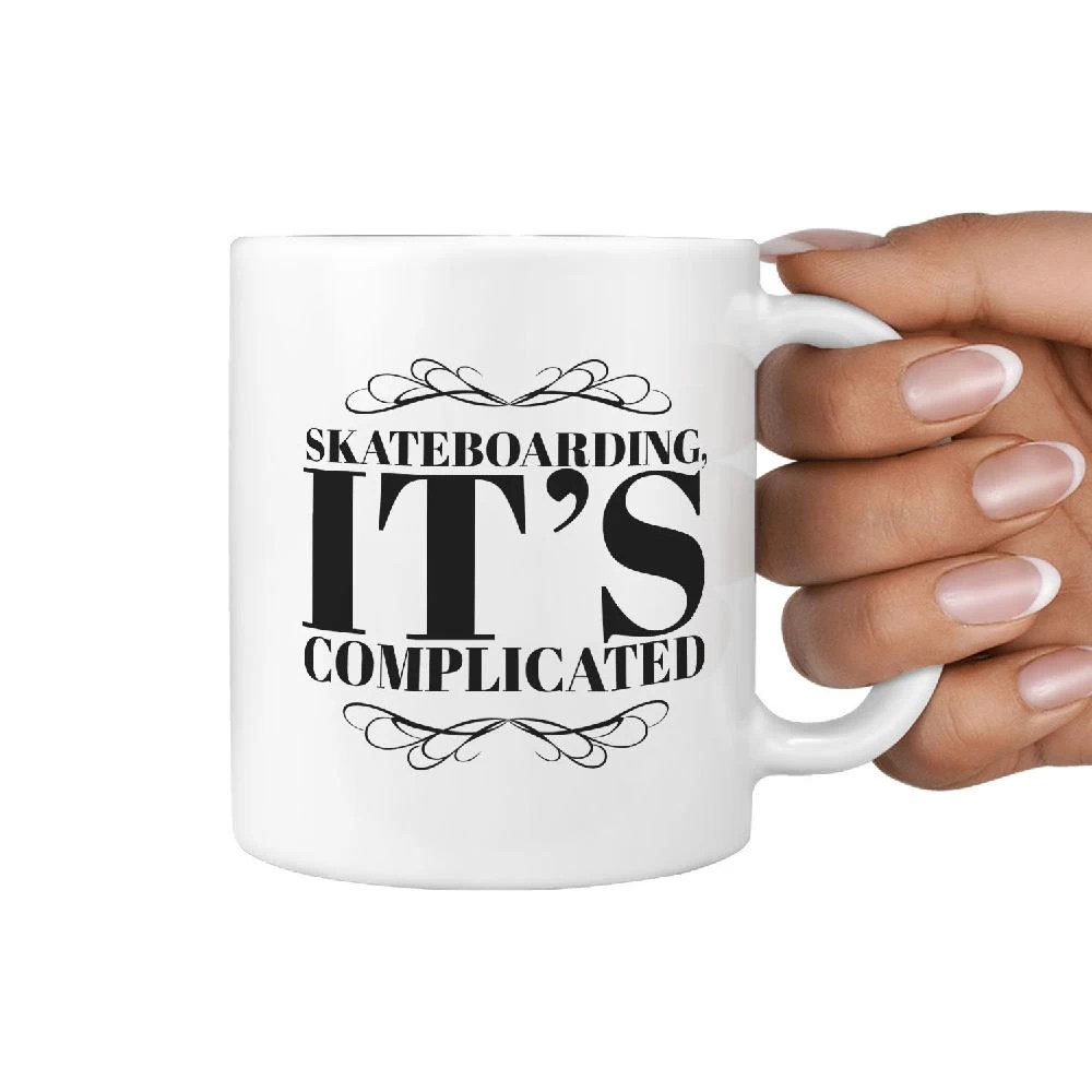 Skateboarding IT's Complicated - Coffee Tea Mug - Image 3