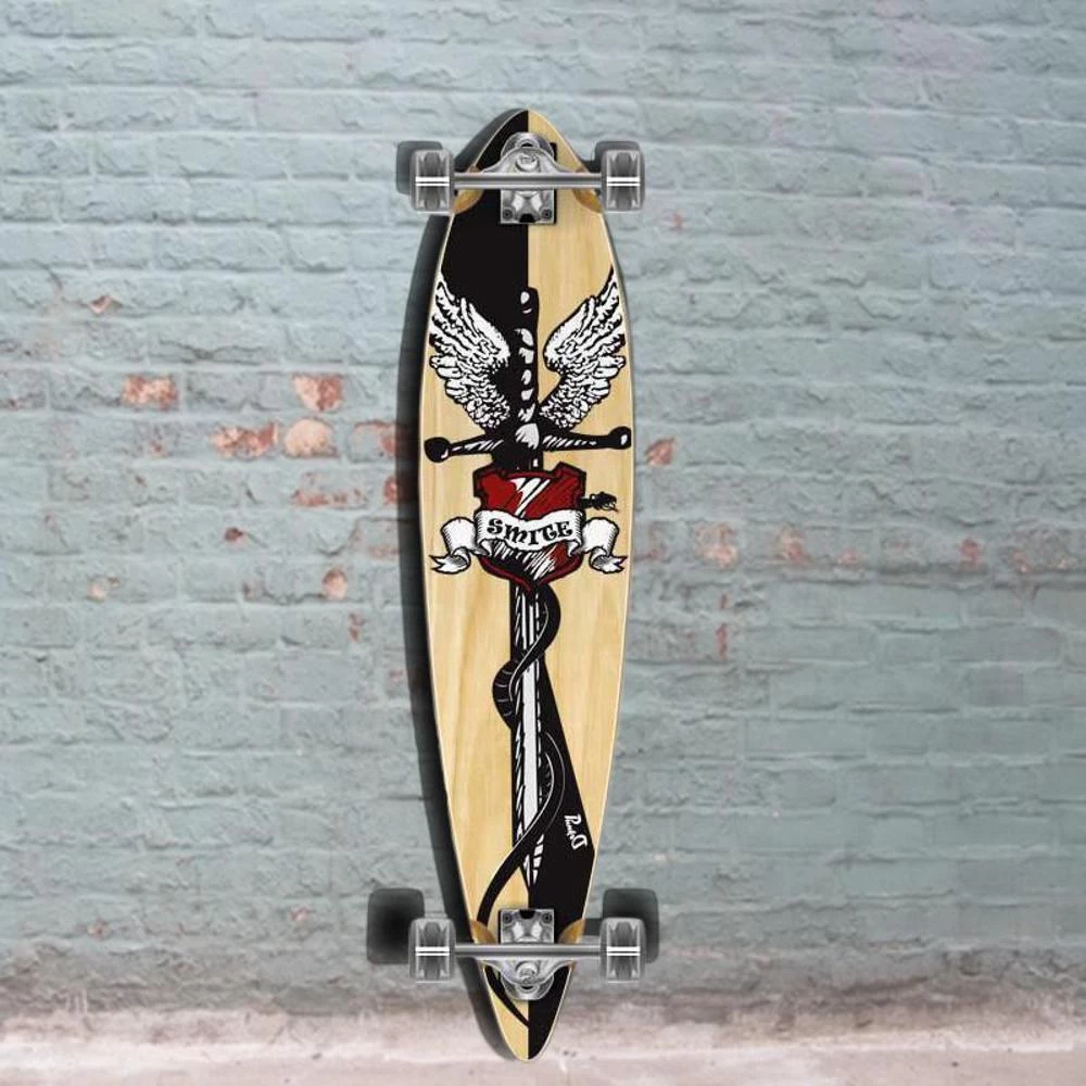 Smite Pintail Longboard 40 Inch From Punked - Complete - Image 2