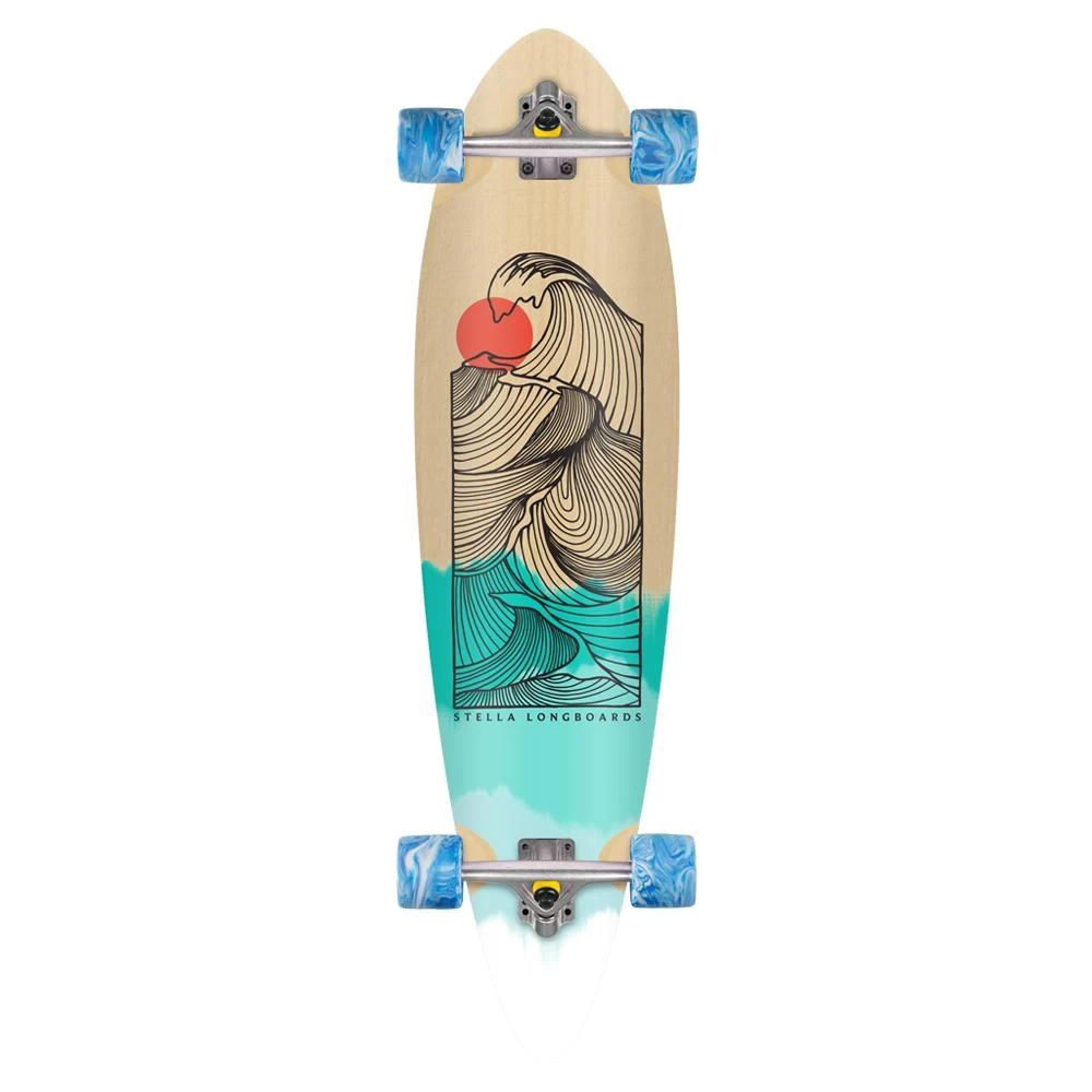 Stella 42β Tropical Wave Pintail Longboard