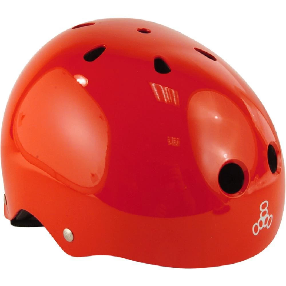 Triple 8 Certified Sweatsaver Helmet Red Gloss Skate Helmet - Image 2