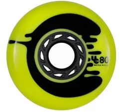 Undercover Cosmic Rosche Yellow Wheels Full Radius 80mm 86a - Set Of 4