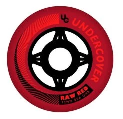 Undercover Raw Red Wheels Bullet Radius 72mm 85a - Set Of 4