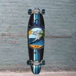 Wave Kicktail Longboard 40 Inch From Punked Complete