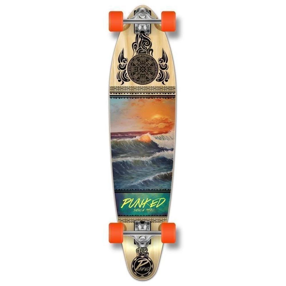 Wave Scene 40" Kicktail Longboard From Punked - Complete